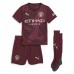 Camisa de Futebol Manchester City Jeremy Doku #11 Equipamento Alternativo Infantil 2024-25 Manga Curta (+ Calças curtas)